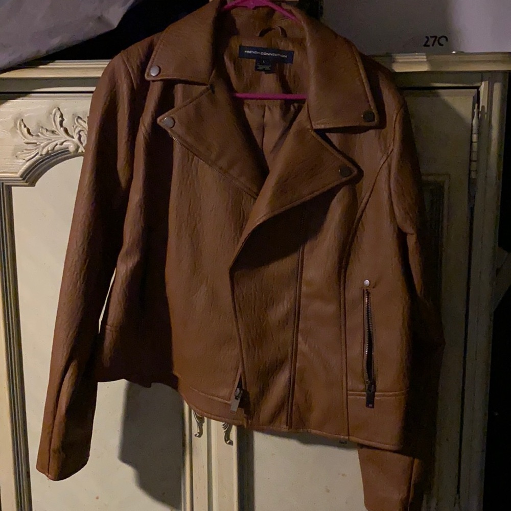 French connection pleather jacket